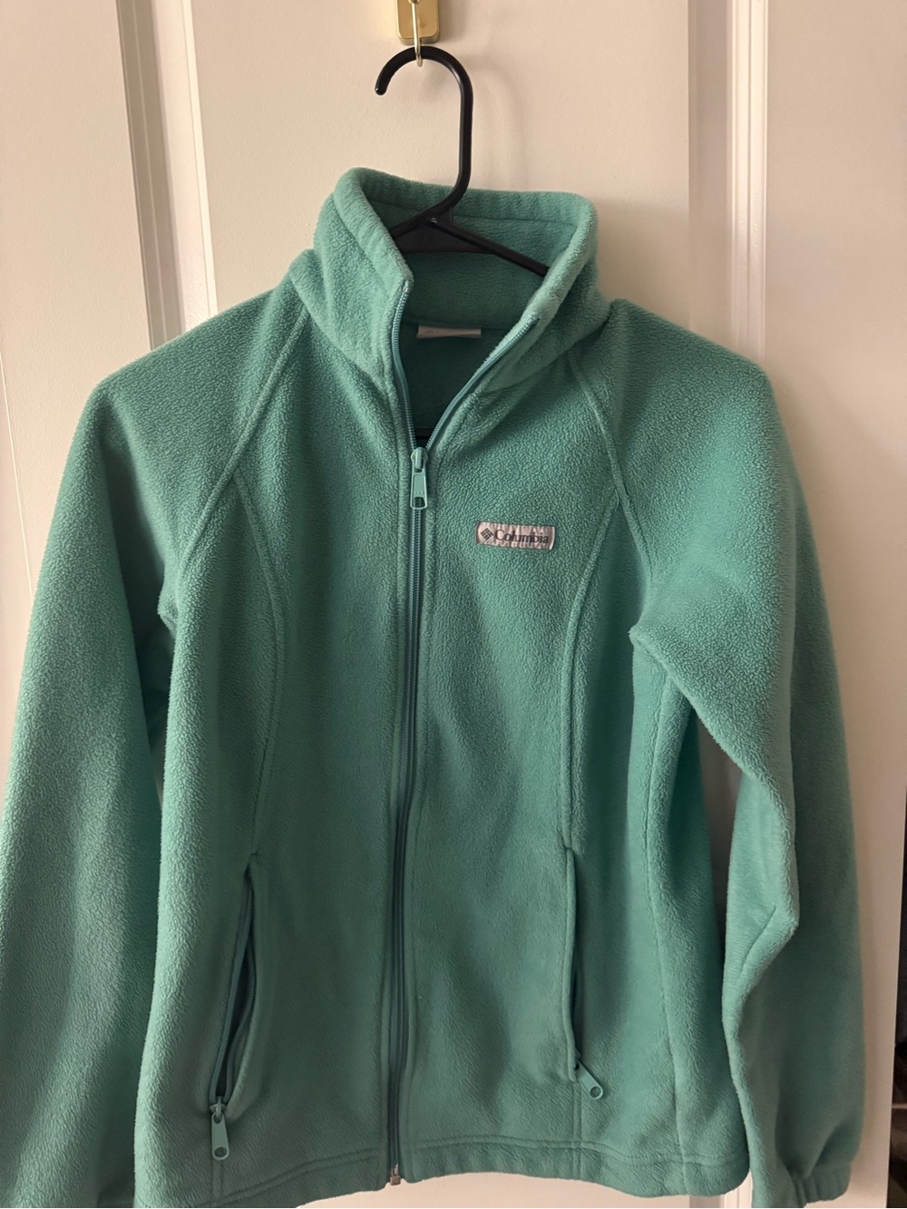 Columbia Teal Green Full-Zip Fleece Jacket